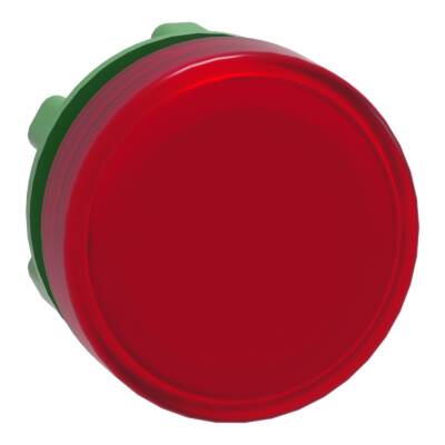 Head for pilot light, Harmony XB5, plastic, red, 22mm, universal LED, plain lens - Schneider Electric - ZB5AV043
