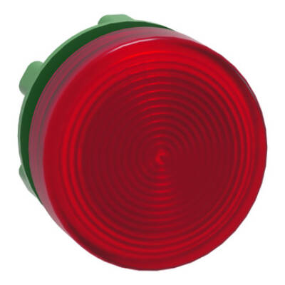 Head for pilot light, Harmony XB5, red, 22mm, with grooved lens, universal LED - Schneider Electric - ZB5AV043S