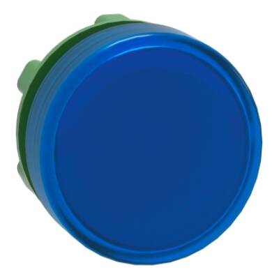 Head for pilot light, Harmony XB5, plastic, blue, 22mm, universal LED, plain lens - Schneider Electric - ZB5AV063