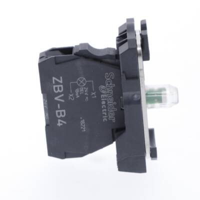 red light block with body/fixing collar integral LED 110...120V - Schneider Electric - ZB5AVG4