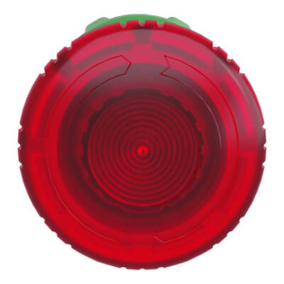 Head for illuminated emergency switching off push button, Harmony XB5, plastic, red mushroom 40mm, 22mm, universal LED, turn to release - Schneider Electric - ZB5AW743