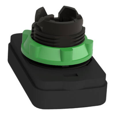 green flush/red flush illuminated double-headed pushbutton Ø22 unmarked - Schneider Electric - ZB5AW7A3740