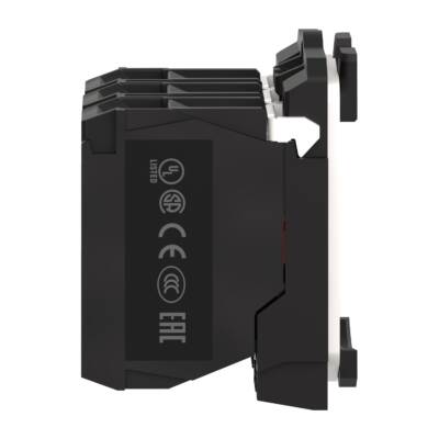 Single contact block with body/fixing collar, plastic, screw clamp terminal, 1 NO + 2 NC - Schneider Electric - ZB5AZ141