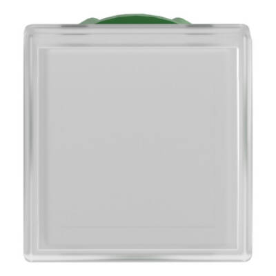 Head for pilot light, Harmony XB5, square white, 22mm, with plain lens, universal LED - Schneider Electric - ZB5CV013
