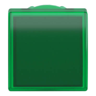 Head for pilot light, Harmony XB5, square green, 22mm, with plain lens, universal LED - Schneider Electric - ZB5CV033