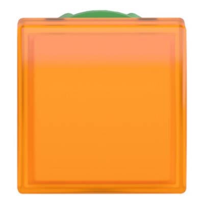 Head for pilot light, Harmony XB5, square orange, 22mm, with plain lens, universal LED - Schneider Electric - ZB5CV053