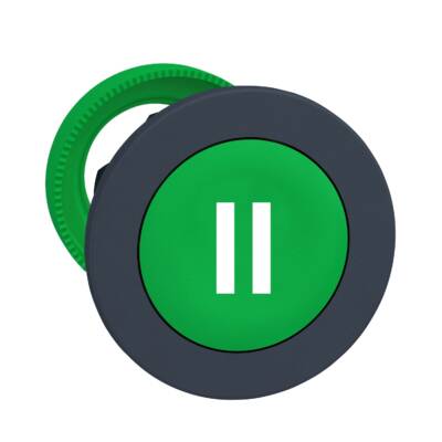 FLUSH MOUNTED GREEN FLUSH CAPS PUSHBUTTON HEAD WHITE MARKED II - Schneider Electric - ZB5FA336