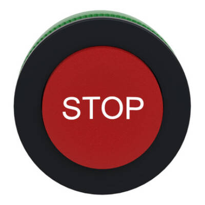 FLUSH MOUNTED RED PROJECTING PUSHBUTTON HEAD WHITE MARKED STOP - Schneider Electric - ZB5FL434