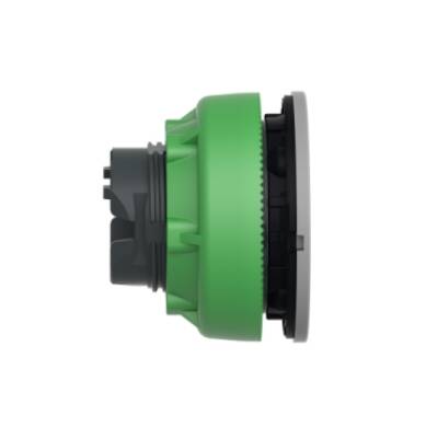 Head for pilot light, Harmony XB5, grey bezel, white, 30mm, universal LED, plain lens - Schneider Electric - ZB5FV013C0