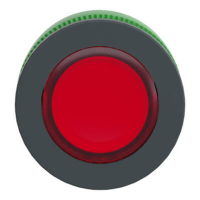 Head for pilot light, Harmony XB5,plastic, red, 30mm, universal LED, plain lens - Schneider Electric - ZB5FV043