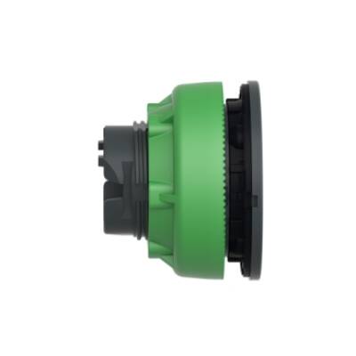 Head for illuminated push button, Harmony XB5, antimicrobial, plastic, blue, 30mm, universal LED, plain lens - Schneider Electric - ZB5FW363