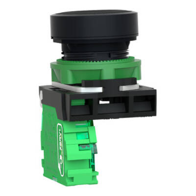 ZB5R transmitter complete, black cap - Schneider Electric - ZB5RTA2