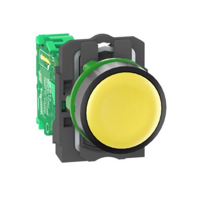 transmitter - Ø22 mm plastic head - yellow cap - Schneider Electric - ZB5RTA5