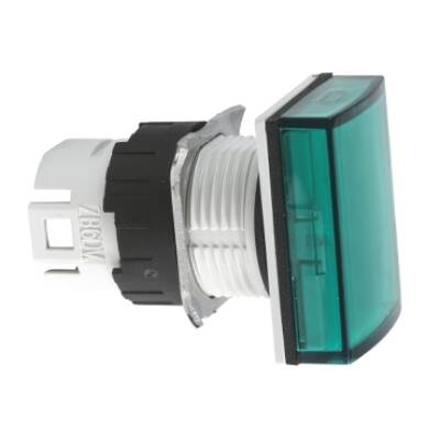 rectangular green pilot light head Ø16 for integral LED - Schneider Electric - ZB6DV3