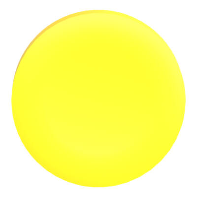 Yellow plain cap for flush mounted push button - Schneider Electric - ZBAF5
