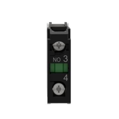 Harmony XB4, Single contact block, silver alloy, screw clamp terminal, 1 NO - Schneider Electric - ZBE101