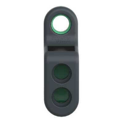 Harmony XB5R, Empty handy box for mobile use, plastic, green, 2 cut-outs - Schneider Electric - ZBRM22