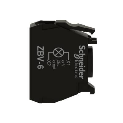 light block for head Ø22 for BA9s bulb 250V screw clamp terminals - Schneider Electric - ZBV6