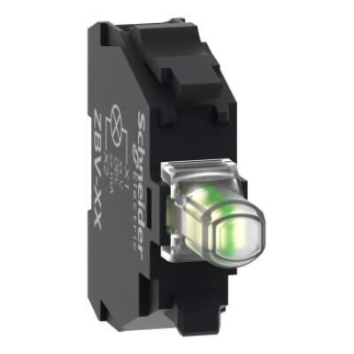 Light block, Harmony XB4, Harmony XB5, 22mm, universal LED, screw clamp terminal, 110...240V AC - Schneider Electric - ZBVGM1T
