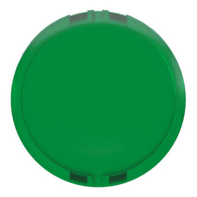Head for illuminated push button, Harmony XB4, XB5, green, 22mm, universal LED, plain lens, unmarked - Schneider Electric - ZBW9133