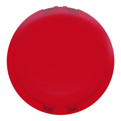 Head for illuminated push button, Harmony XB4, Harmony XB5, red, 22mm, universal LED, plain lens, unmarked - Schneider Electric - ZBW9143