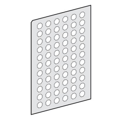 Harmony XB4, Harmony XB5, sheet of 66 self adhesive marked legends with marking I - Schneider Electric - ZBY1147