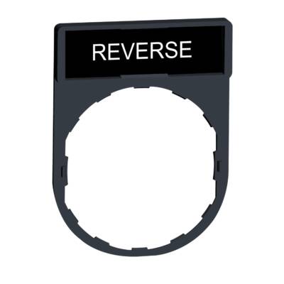 legend holder 30 x 40 mm with legend 8 x 27 mm with marking REVERSE - Schneider Electric - ZBY2306