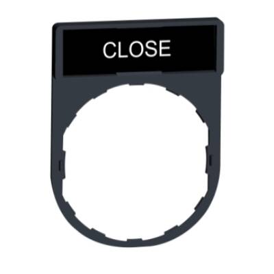 legend holder 30 x 40 mm with legend 8 x 27 mm with marking CLOSE - Schneider Electric - ZBY2314