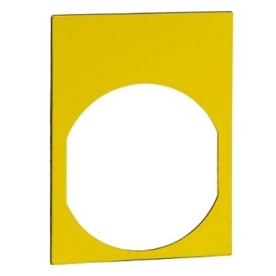 name plate 30 X 40 yellow - black marking - Schneider Electric - ZBY41101