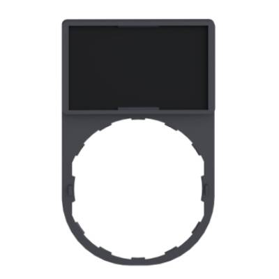 Legend holder 30 x 50 mm, plastic, with legend 18 x 27 mm, unmarked - Schneider Electric - ZBY6101