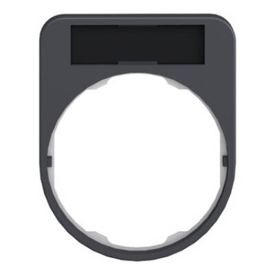 Harmony XB5, Legend holder 40 x 50 mm for flush mounted heads, plastic, with legend 8 x 27 mm, unmarked - Schneider Electric - ZBYF2101