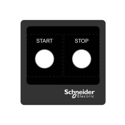 Harmony XB5, Antimicrobial Legend panel 100 x 100 template 1 - Schneider Electric - ZBYLEG101001
