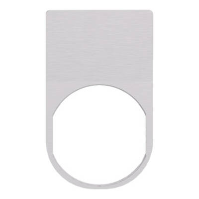 Harmony XB5, Legend plate 30 x 50 mm, metal - Schneider Electric - ZBYM6101