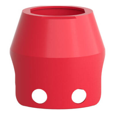 red metal padlockable guard for Ø40 mushroom head - Schneider Electric - ZBZ1604