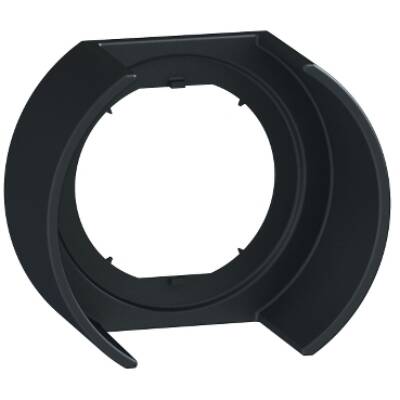 black plastic guard horizontal mounting for harsh environment pushbutton - Schneider Electric - ZBZ1902RA