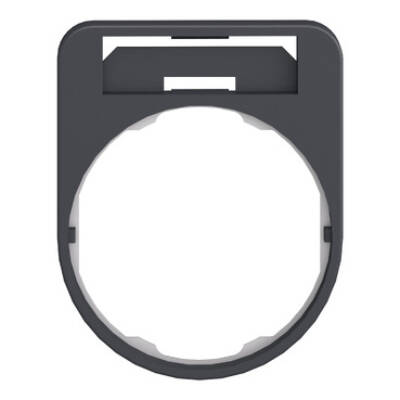 Harmony XB5, Legend holder 40 x 50 mm for flush mounted heads, plastic, without legend - Schneider Electric - ZBZF32
