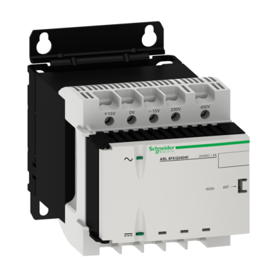 rectified and filtered power supply - 1 or 2-phase - 400 V AC - 24 V - 4 A - Telemecanique - ABL8FEQ24040