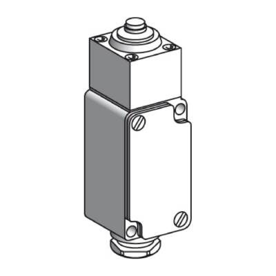 limit switch XC2-J - metal end plunger - 1 C/O - Telemecanique Sensors - XC2JC161