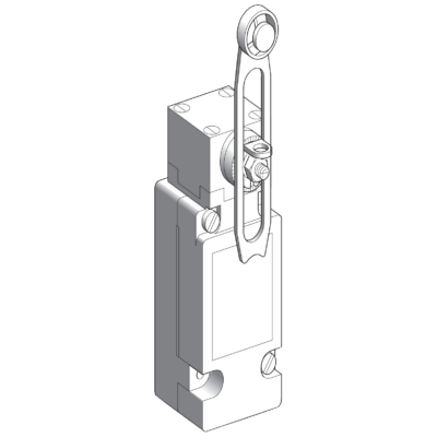 limit switch XCKJ - th.plastic roller lever var. length - 1C/O - snap - M20 - Telemecanique Sensors - XCKJ110541H29