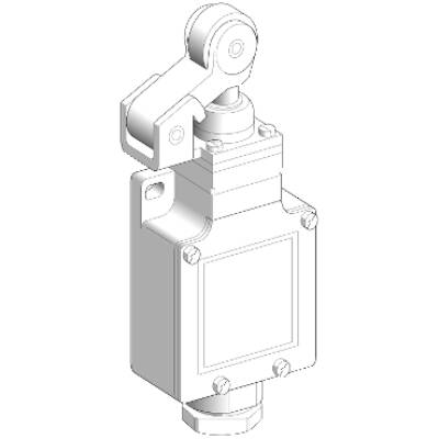 Limit switch, Limit switches XC Standard, XCKL, thermoplastic roller lever plunger, 1NC+1 NO, snap, 1/2NPT - Telemecanique Sensors - XCKL121H7