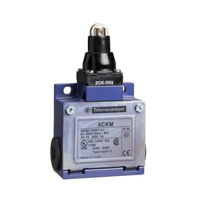 Limit switch, Limit switches XC Standard, XCKM, steel roller plunger with prot. boot, 1NC+1 NO, snap, Pg11 - Telemecanique Sensors - XCKM1029