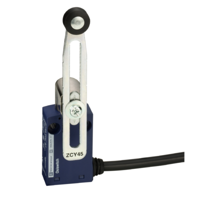 limit switch XCMN - th.plastic roller lever var.length - 1NC+1NO - snap - 1 m - Telemecanique Sensors - XCMN2145L1