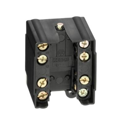 Limit switch contact block, Limit switches XC Standard, XESP, 2 C/O snap action, staggered, silver plated - Telemecanique Sensors - XESP10315