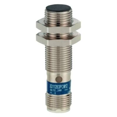 inductive sensor XS1 M12 - L50mm - brass - Sn4mm - 12..24VDC - M12 - Telemecanique Sensors - XS112B3PAM12