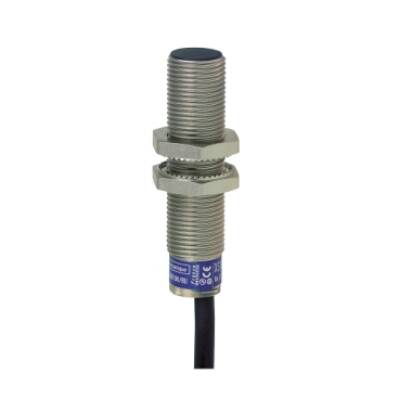 inductive sensor XS1 M12 - L50mm - brass - Sn2mm - 12..24VDC - cable 2m - Telemecanique Sensors - XS1M12AB120