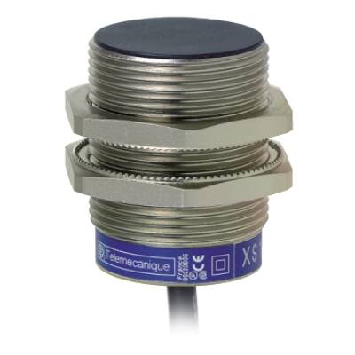 inductive sensor XS1 M30 - L43mm - brass - Sn20mm - 12..24VDC - cable 2m - Telemecanique Sensors - XS1N30NA349TF