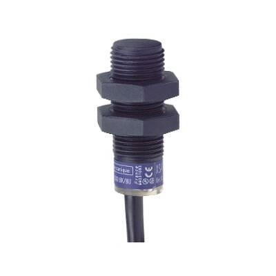 inductive sensor XS4 M12 - L35mm - PPS - Sn4mm - 12..24VDC - cable 2m - Telemecanique Sensors - XS4P12PA340