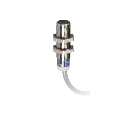 inductive sensor XS5 M12 - L35mm - brass - Sn2mm - 12..24VDC - cable 2m - Telemecanique Sensors - XS512B1NAL2