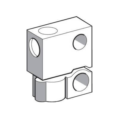 accessory for plastic optic fibre - fixing clamp with lens - lateral - Telemecanique Sensors - XUFZ05