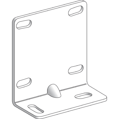 accessory for sensor - XUM metal - base mounting bracket - Telemecanique Sensors - XUZAM81